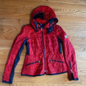 Authentic Moncler Women Lightweight Jacket Red NEW sz 1